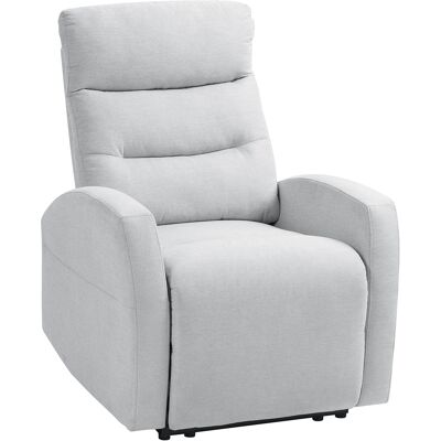 HOMCOM Relaxsessel, Fernsehsessel mit Liegefunktion, Gepolstert TV-Sessel mit Fußteil, Leinenoptik Ruhesessel für Wohnzimmer, Schlafzimmer bis 150 kg, Hellgrau Aosom HOMCOM Relaxsessel, Fernsehsessel mit Liegefunktion, Gepolstert TV-Sessel mit Fußteil, Leinenoptik Ruhesessel für Wohnzimmer, Schlafzimmer bis 150 kg, Hellgrau Aosom