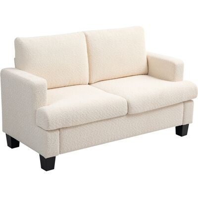HOMCOM - 2-Sitzer 120 cm - Beige - Chenille - Sofa HOMCOM - 2-Sitzer 120 cm - Beige - Chenille - Sofa