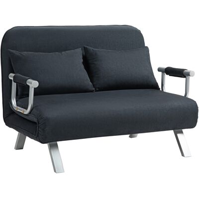 HOMCOM - Schlafsofa 2-Sitzer - Verstellbare Rückenlehne HOMCOM - Schlafsofa 2-Sitzer - Verstellbare Rückenlehne