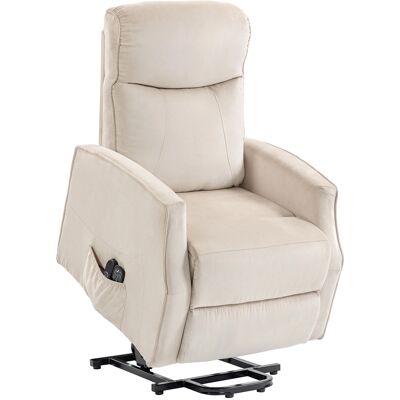 HOMCOM Elektrischer Aufstehsessel, bis 150° verstellbar, Massagesessel mit Heizfunktion, Stoff in Leinenoptik für Senioren mit USB-Anschluss, Fernbedienungen, Fußstütze, Seitentaschen, Beige Aosom HOMCOM Elektrischer Aufstehsessel, bis 150° verstellbar, Massagesessel mit Heizfunktion, Stoff in Leinenoptik für Senioren mit USB-Anschluss, Fernbedienungen, Fußstütze, Seitentaschen, Beige Aosom