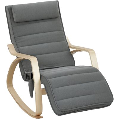 HOMCOM Schaukelstuhl Schaukelsessel mit Massagefunktion, Heizung, Kopfstütze, Fußstütze, Sessel, Relaxsessel mit Samtoptik, Lesesessel, Schwingsessel für Wohnzimmer, Schlafzimmer, Grau Aosom HOMCOM Schaukelstuhl Schaukelsessel mit Massagefunktion, Heizung, Kopfstütze, Fußstütze, Sessel, Relaxsessel mit Samtoptik, Lesesessel, Schwingsessel für Wohnzimmer, Schlafzimmer, Grau Aosom