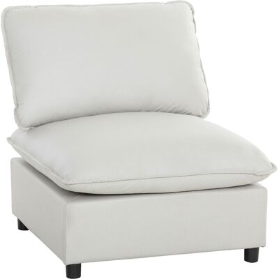 HOMCOM Sessel Loungesessel mit Breiter und Tiefer Sitzfläche, Bequemer Polstersessel Schneidersitz Modernes Relaxsessel aus Kunstleder für Wohnzimmer, Schlafzimmer, Einfache Montage, Grau Aosom HOMCOM Sessel Loungesessel mit Breiter und Tiefer Sitzfläche, Bequemer Polstersessel Schneidersitz Modernes Relaxsessel aus Kunstleder für Wohnzimmer, Schlafzimmer, Einfache Montage, Grau Aosom