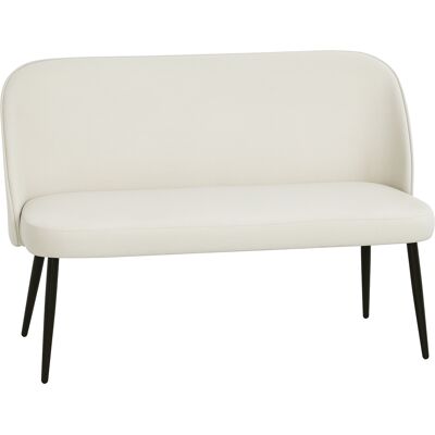 HOMCOM Sofa 2-Sitzer kleine Couch 127 cm Polstersofa mit Samtoptik, geschwungene Rückenlehne, modernes Loungesofa für Wohnzimmer, Schlafzimmer, kleine Räume, Beige Aosom HOMCOM Sofa 2-Sitzer kleine Couch 127 cm Polstersofa mit Samtoptik, geschwungene Rückenlehne, modernes Loungesofa für Wohnzimmer, Schlafzimmer, kleine Räume, Beige Aosom
