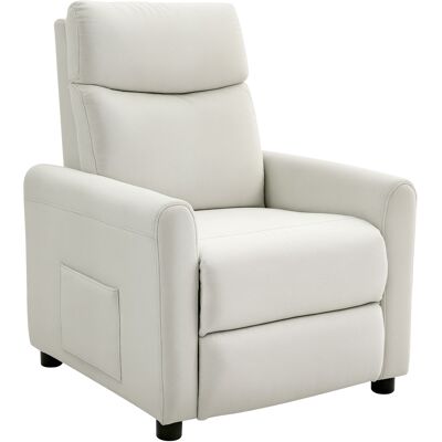 HOMCOM Relaxsessel Fernsehessel mit Liegesessel, Taschenfedern, dick gepolstertem hochdichtem Schaumstoff, Fußstütze, Stoff in Leinenoptik, TV Seesel für Wohnzimmer, Cremeweiß Aosom HOMCOM Relaxsessel Fernsehessel mit Liegesessel, Taschenfedern, dick gepolstertem hochdichtem Schaumstoff, Fußstütze, Stoff in Leinenoptik, TV Seesel für Wohnzimmer, Cremeweiß Aosom