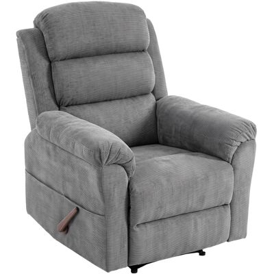 HOMCOM Relaxsessel Fernsehsessel mit Wärme und Vibrationsmassage Massagesessel mit Liegefunktion, Verstellbarer Kopfstütze, Seitentasche, Platzsparend TV-Sessel mit Chenille-Optik, Grau Aosom HOMCOM Relaxsessel Fernsehsessel mit Wärme und Vibrationsmassage Massagesessel mit Liegefunktion, Verstellbarer Kopfstütze, Seitentasche, Platzsparend TV-Sessel mit Chenille-Optik, Grau Aosom