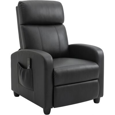 HOMCOM Massagesessel - Verstellbarer Rückenlehne - 2-Punkt-Vibrationsmassage - Fernbedienung HOMCOM Massagesessel - Verstellbarer Rückenlehne - 2-Punkt-Vibrationsmassage - Fernbedienung