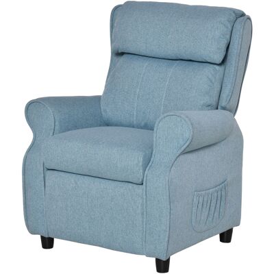 HOMCOM Kindersofa Kindercouch mit verstellbarem Liegesofa & Fußstütze, Blau, für 3-5 Jahre, 58x53x70cm Aosom HOMCOM Kindersofa Kindercouch mit verstellbarem Liegesofa & Fußstütze, Blau, für 3-5 Jahre, 58x53x70cm Aosom
