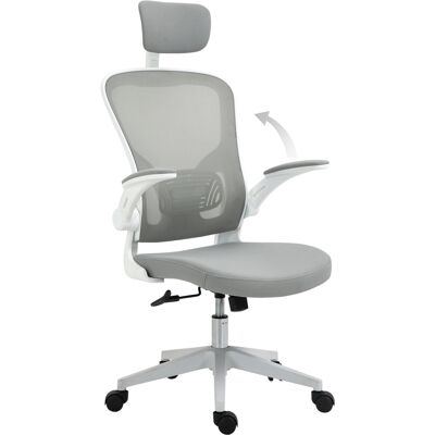 Vinsetto Bürostuhl - Ergonomischer höhenverstellbarer Stuhl Grau 65x64x114-122cm Vinsetto Bürostuhl - Ergonomischer höhenverstellbarer Stuhl Grau 65x64x114-122cm