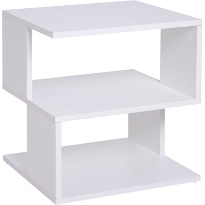 HOMCOM Couchtisch Beistelltisch Betttisch mit modernes Design, leicht zu montieren, Spanplatte, Weiß Aosom HOMCOM Couchtisch Beistelltisch Betttisch mit modernes Design, leicht zu montieren, Spanplatte, Weiß Aosom