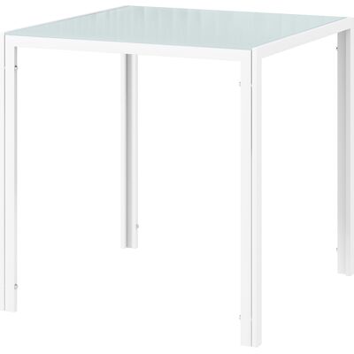 HOMCOM - SquareGlass75 - 6mm gehärtetes Glas - Esstisch HOMCOM - SquareGlass75 - 6mm gehärtetes Glas - Esstisch