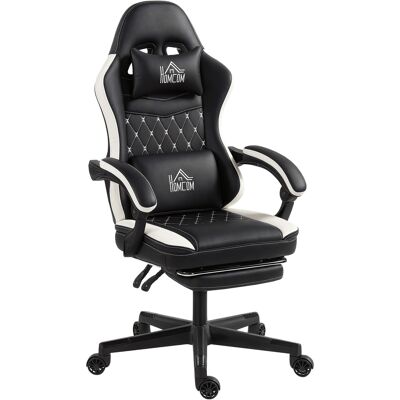 HOMCOM Gaming Stuhl Ergonomischer Gamer Stuhl mit Lendenwirbelstütze, Fußstütze, Höhenverstellbar Gaming Sessel mit Kopfkissen, Liegefunktion Bürostuhl mit Diamantgenähtem Muster Kunstleder Grün Aosom HOMCOM Gaming Stuhl Ergonomischer Gamer Stuhl mit Lendenwirbelstütze, Fußstütze, Höhenverstellbar Gaming Sessel mit Kopfkissen, Liegefunktion Bürostuhl mit Diamantgenähtem Muster Kunstleder Grün Aosom