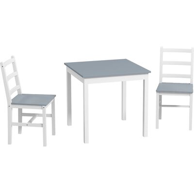 HOMCOM - Essgruppe 3er-Set - Pine wood - Dining Set HOMCOM - Essgruppe 3er-Set - Pine wood - Dining Set