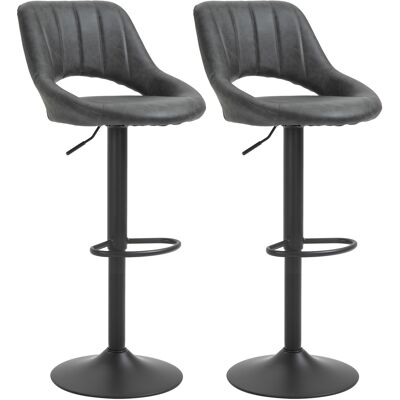 HOMCOM - Barhocker-Set - Lederoptik - höhenverstellbar - Bar stools HOMCOM - Barhocker-Set - Lederoptik - höhenverstellbar - Bar stools
