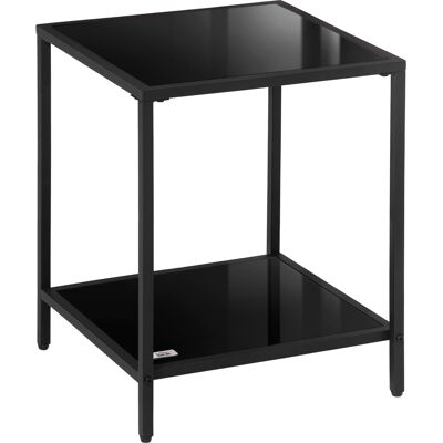HOMCOM - Beistelltisch - 40x40x50 cm - Schwarz - Couchtisch HOMCOM - Beistelltisch - 40x40x50 cm - Schwarz - Couchtisch