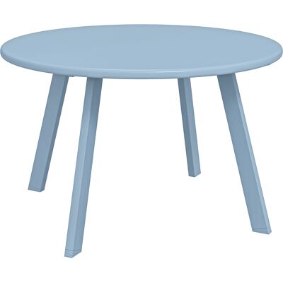 Outsunny Kleiner runder Couchtisch, Beistelltisch mit rutschfesten Füßen, Metallgestell, für Garten, Balkon, Terrasse, Wohnzimmer, Ø 70 x 42 cm, blau Aosom Outsunny Kleiner runder Couchtisch, Beistelltisch mit rutschfesten Füßen, Metallgestell, für Garten, Balkon, Terrasse, Wohnzimmer, Ø 70 x 42 cm, blau Aosom