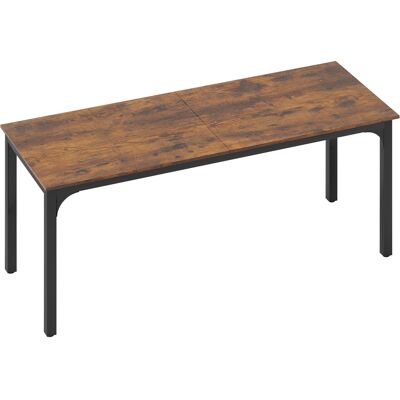 HOMCOM Schreibtisch Computertisch Bürotisch mit Industrie-Design, Stahlgestell für Arbeitszimmer Schlafzimmer Home Office, 200 x 60 x 75 cm Rustikal Braun Aosom HOMCOM Schreibtisch Computertisch Bürotisch mit Industrie-Design, Stahlgestell für Arbeitszimmer Schlafzimmer Home Office, 200 x 60 x 75 cm Rustikal Braun Aosom