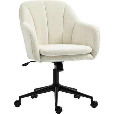 HOMCOM Schreibtischstuhl Homeoffice Stuhl mit Samtoptik Höhenverstellbar Drehstuhl mit gewölbter Rückenlehne, Wippfunktion, Bürostuhl bis 120 kg belastbar für Arbeitszimmer, Schlafzimmer, Beige Aosom HOMCOM Schreibtischstuhl Homeoffice Stuhl mit Samtoptik Höhenverstellbar Drehstuhl mit gewölbter Rückenlehne, Wippfunktion, Bürostuhl bis 120 kg belastbar für Arbeitszimmer, Schlafzimmer, Beige Aosom
