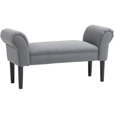 HOMCOM - Bettbank - Dunkelgrau - 102x36x51 cm - bench HOMCOM - Bettbank - Dunkelgrau - 102x36x51 cm - bench