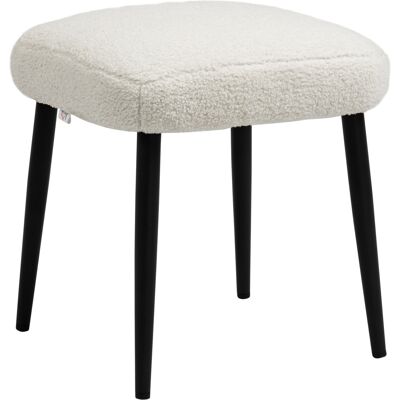 HOMCOM Fußhocker - Weiche Kaschmir-Optik - Für Wohnzimmer & Schlafzimmer HOMCOM Fußhocker - Weiche Kaschmir-Optik - Für Wohnzimmer & Schlafzimmer
