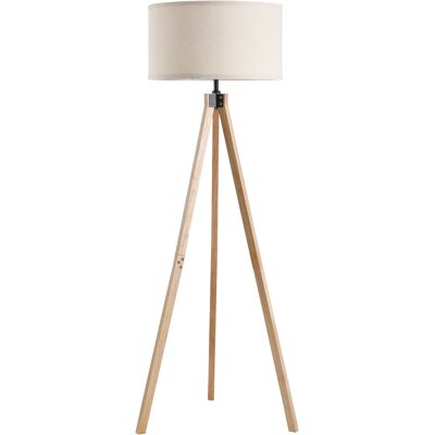 HOMCOM Stehlampe im skandinavischen Stil 40 W max. Abmessungen Ø 45L x 45B x 152H cm aus Pinienholz Leinen beige Aosom HOMCOM Stehlampe im skandinavischen Stil 40 W max. Abmessungen Ø 45L x 45B x 152H cm aus Pinienholz Leinen beige Aosom
