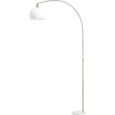 HOMCOM Stehlampe Wohnzimmer im Bogen Design mit Marmorsockel Stehleuchte mit Lampenschirm Fußschalter E27 Fassung, für Schlafzimmer Büro, exkl. Glühbirne Weiß Aosom HOMCOM Stehlampe Wohnzimmer im Bogen Design mit Marmorsockel Stehleuchte mit Lampenschirm Fußschalter E27 Fassung, für Schlafzimmer Büro, exkl. Glühbirne Weiß Aosom