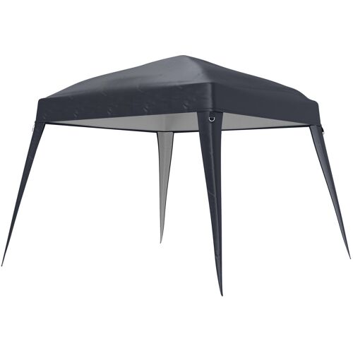 Outsunny Ersatzdach für Pavillon 3x3 m, Wasserabweisend stabil Winterfest Pavillondach für Faltpavillon Sturmfest Partyzelt Ersatzbezug Abdeckung mit Einzeldach Baldachin für Gartenpavillon Dunkelgrau Aosom