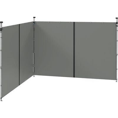 Outsunny Pavillon Seitenwände - 3x3/6m Dunkelgrau Outsunny Pavillon Seitenwände - 3x3/6m Dunkelgrau