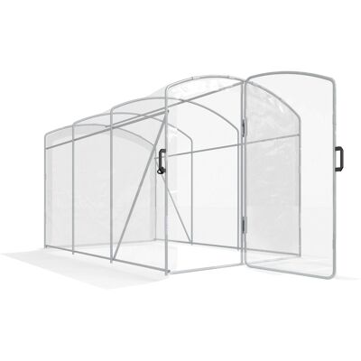 Outsunny Mini-Gewächshaus - Winddicht PE Transparent 3x2x1,95m Outsunny Mini-Gewächshaus - Winddicht PE Transparent 3x2x1,95m