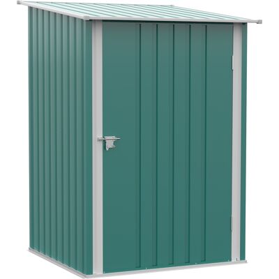 Outsunny Metall Gerätehaus 0,92 m² 100x103x160cm Geräteschuppen mit Pultdach Abschließbarer Tür Gartenhaus Outdoor Garten Schuppen Schrank für Hinterhof Außenbereich Grün Aosom Outsunny Metall Gerätehaus 0,92 m² 100x103x160cm Geräteschuppen mit Pultdach Abschließbarer Tür Gartenhaus Outdoor Garten Schuppen Schrank für Hinterhof Außenbereich Grün Aosom