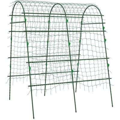 Outsunny - Rankgitter - Grün - Stahl - Trellis Outsunny - Rankgitter - Grün - Stahl - Trellis