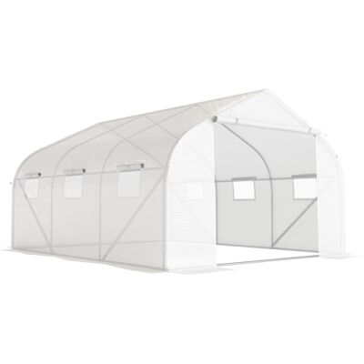 Outsunny - 4.45x2.99x2.05m - UV-Schutz - Gewächshaus Outsunny - 4.45x2.99x2.05m - UV-Schutz - Gewächshaus