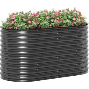 Outsunny Stahl-Gartenbeet - 160x80x80cm - Tiefwurzler Outsunny Stahl-Gartenbeet - 160x80x80cm - Tiefwurzler