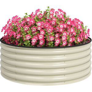 Outsunny Hochbeet aus Stahl, Pflanzbeet Frühbeet Gartenbeet stapelbar Blumenkasten steckbar Pflanzkasten 120x120x43cm Gemüsebeet für Garten Balkon Terrasse, Pflanzkübel für Blumen, Pflanzen Aosom Outsunny Hochbeet aus Stahl, Pflanzbeet Frühbeet Gartenbeet stapelbar Blumenkasten steckbar Pflanzkasten 120x120x43cm Gemüsebeet für Garten Balkon Terrasse, Pflanzkübel für Blumen, Pflanzen Aosom
