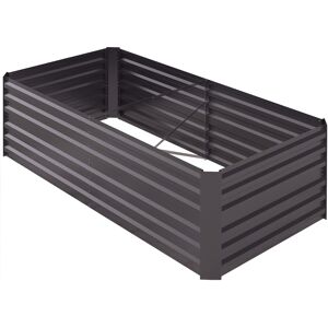 Outsunny Hochbeet aus Stahl, Pflanzbeet Frühbeet Gartenbeet Blumenkasten steckbar, Pflanzkasten Pflanzkübel Gemüsebeet 180x90x60cm für Garten Balkon Terrasse, Gartenspalier für Blumen, Pflanzen, Obst Aosom Outsunny Hochbeet aus Stahl, Pflanzbeet Frühbeet Gartenbeet Blumenkasten steckbar, Pflanzkasten Pflanzkübel Gemüsebeet 180x90x60cm für Garten Balkon Terrasse, Gartenspalier für Blumen, Pflanzen, Obst Aosom