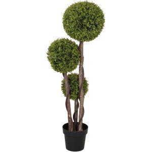 HOMCOM Künstlicher Buchsbaum, 115 cm Zimmerpflanze, Kunstpflanze im Topf, Dekopflanze, Dekorative Pflanzen für Zuhause, Büro, Flur, Garten, Grün Aosom HOMCOM Künstlicher Buchsbaum, 115 cm Zimmerpflanze, Kunstpflanze im Topf, Dekopflanze, Dekorative Pflanzen für Zuhause, Büro, Flur, Garten, Grün Aosom