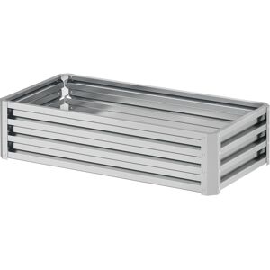 Outsunny Hochbeet aus Stahl, Wetterbeständig Pflanzbeet Frühbeet Gartenbeet Blumenkasten rostfrei Pflanzkasten Pflanzkübel 120x60x30,5 cm für Garten Balkon, Gemüsebeet für Blumen, Pflanzen, Gemüse Aosom Outsunny Hochbeet aus Stahl, Wetterbeständig Pflanzbeet Frühbeet Gartenbeet Blumenkasten rostfrei Pflanzkasten Pflanzkübel 120x60x30,5 cm für Garten Balkon, Gemüsebeet für Blumen, Pflanzen, Gemüse Aosom