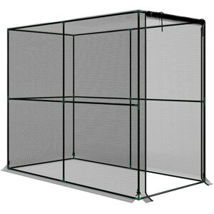 Outsunny Insektenschutznetz Feinmaschig Pflanzenschutznetz mit Stahlrahmen Reißverschlusstür, 2 x 1 x 1,6 m Insektennetz Gemüsenetz Gemüseschutznetz für Gemüse, Obst, Blumen, Pflanzen Schwarz Aosom Outsunny Insektenschutznetz Feinmaschig Pflanzenschutznetz mit Stahlrahmen Reißverschlusstür, 2 x 1 x 1,6 m Insektennetz Gemüsenetz Gemüseschutznetz für Gemüse, Obst, Blumen, Pflanzen Schwarz Aosom