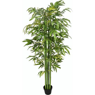 HOMCOM 180 cm künstliche Bambuspflanze im Topf HOMCOM 180 cm künstliche Bambuspflanze im Topf