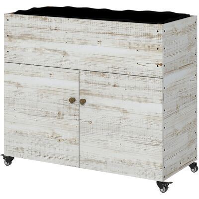 Outsunny Holz Hochbeet mit Schrankfach - 110x50x95cm Outsunny Holz Hochbeet mit Schrankfach - 110x50x95cm
