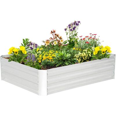 Outsunny Hochbeet aus verzinktem Stahl - 120x90x30cm Outsunny Hochbeet aus verzinktem Stahl - 120x90x30cm