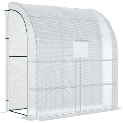 Outsunny Weiß UV Schutz Gewächshaus - 200x100x215cm Outsunny Weiß UV Schutz Gewächshaus - 200x100x215cm