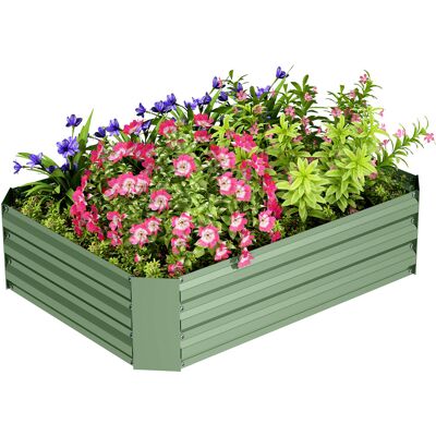Outsunny - Steel Raised Bed - 120x90x30cm - Zinc-coated - Gartenbeet Outsunny - Steel Raised Bed - 120x90x30cm - Zinc-coated - Gartenbeet