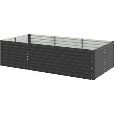 Outsunny Gartenbeet - 240 x 120 x 60cm - Rostfrei, Offener Boden Outsunny Gartenbeet - 240 x 120 x 60cm - Rostfrei, Offener Boden