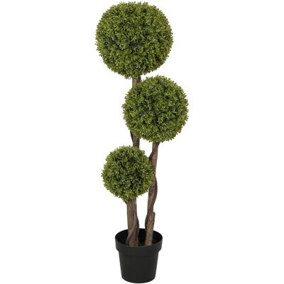 HOMCOM Künstlicher Buchsbaum, 115 cm Zimmerpflanze, Kunstpflanze im Topf, Dekopflanze, Dekorative Pflanzen für Zuhause, Büro, Flur, Garten, Grün Aosom HOMCOM Künstlicher Buchsbaum, 115 cm Zimmerpflanze, Kunstpflanze im Topf, Dekopflanze, Dekorative Pflanzen für Zuhause, Büro, Flur, Garten, Grün Aosom