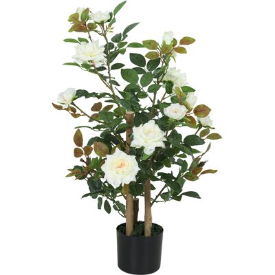 HOMCOM Künstliche Rosenpflanzen groß 90 cm Künstliche Pflanze Kunstpflanze Rosenbaum mit UV-Schutz, Moos, im Topf, Kunstbaum wie echt für Innen- und Außen Aosom HOMCOM Künstliche Rosenpflanzen groß 90 cm Künstliche Pflanze Kunstpflanze Rosenbaum mit UV-Schutz, Moos, im Topf, Kunstbaum wie echt für Innen- und Außen Aosom