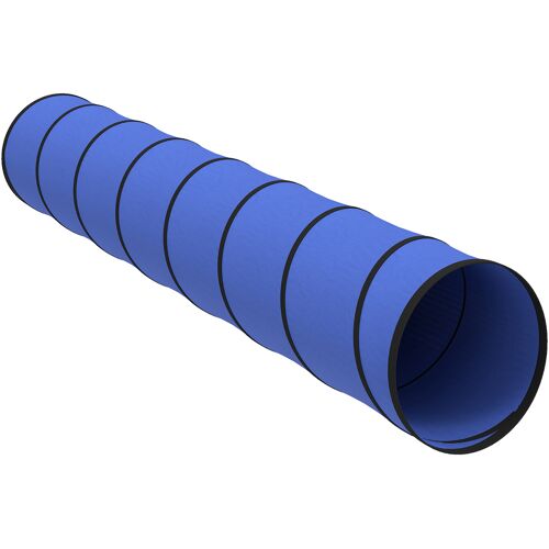 PawHut Hunde Agility Tunnel 300 x 50 cm Hundetunnel mit 4 Bodenankern Tragetasche reißfest Spieltunnel Agilitytunnel für kleine, mittelgroße Hunde Blau Aosom