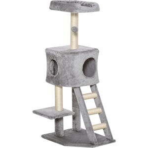 PawHut Hellgrauer Mehrstufiger Kratzbaum - Katzenbaum PawHut Hellgrauer Mehrstufiger Kratzbaum - Katzenbaum