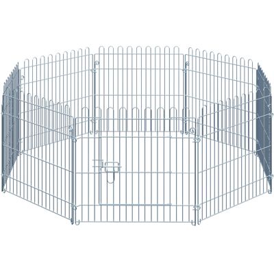 PawHut Metall Welpengehege - 8-teilig, B63xH60cm, für Hunde & Kleintiere PawHut Metall Welpengehege - 8-teilig, B63xH60cm, für Hunde & Kleintiere