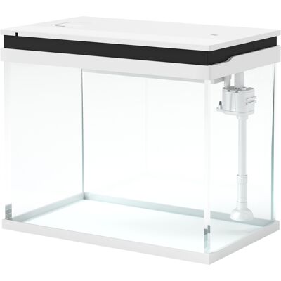 PawHut Aquarium - 41 Liter Glas-Aquarium mit Filtersystem, LED-Lichter, Wasserpumpe PawHut Aquarium - 41 Liter Glas-Aquarium mit Filtersystem, LED-Lichter, Wasserpumpe