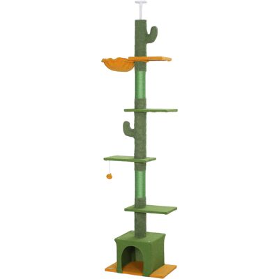 PawHut - Kratzbaum Deckenhoch - Grün - Kratzbaum PawHut - Kratzbaum Deckenhoch - Grün - Kratzbaum
